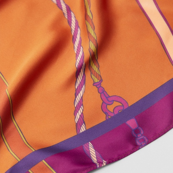 ZARA PRINTED SCARF - Picture 4 of 4